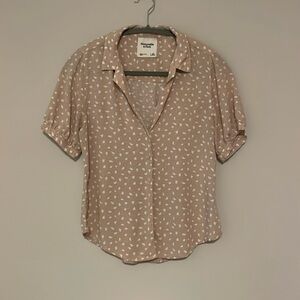 Abercrombie and Fitch puff sleeve button down size xs